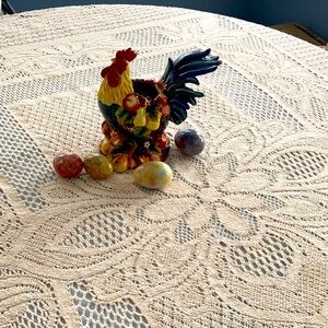 Crocheted tablecloth 100% cotton made in Spain